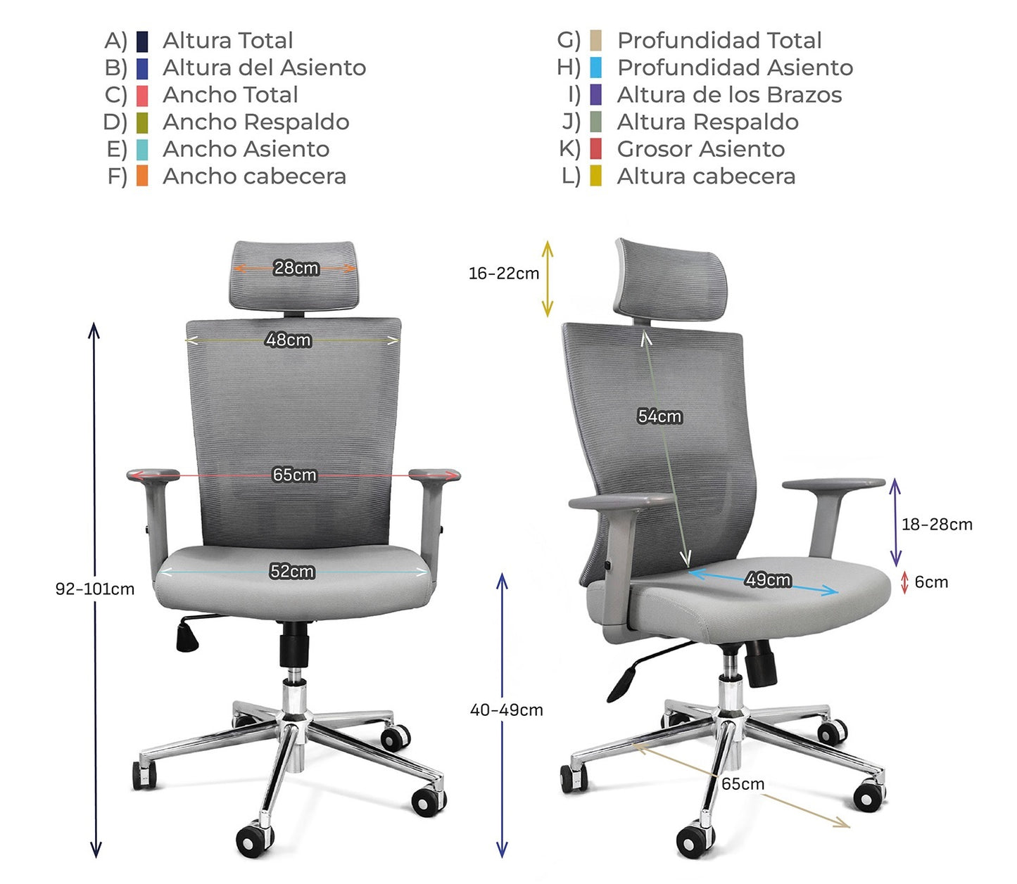 Taupo Prime | Silla de Oficina Jasper J