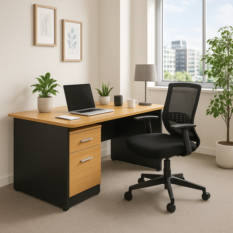 Escritorio de Trabajo con Cajones 1500