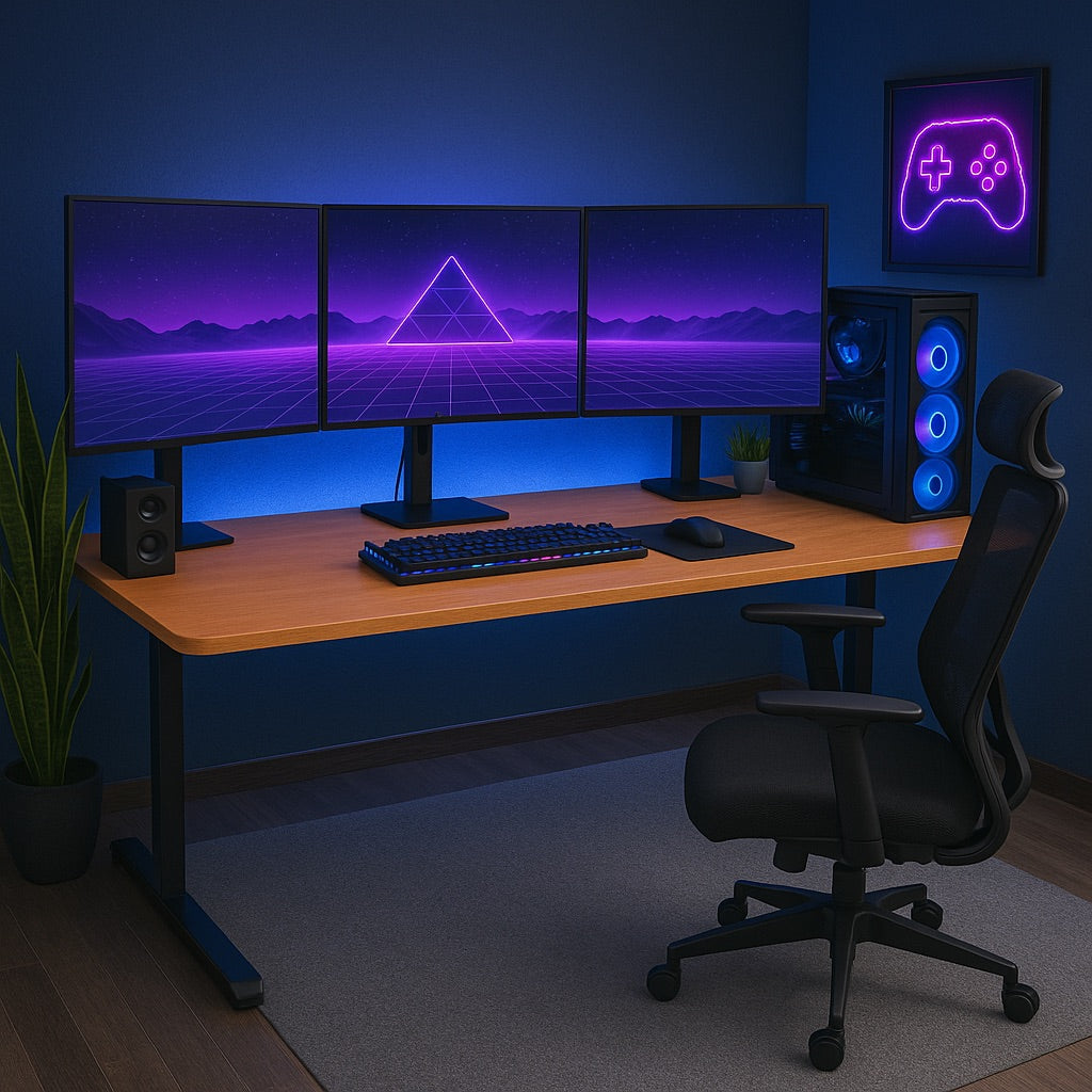 Escritorio de Trabajo con Patas de Metal 1500