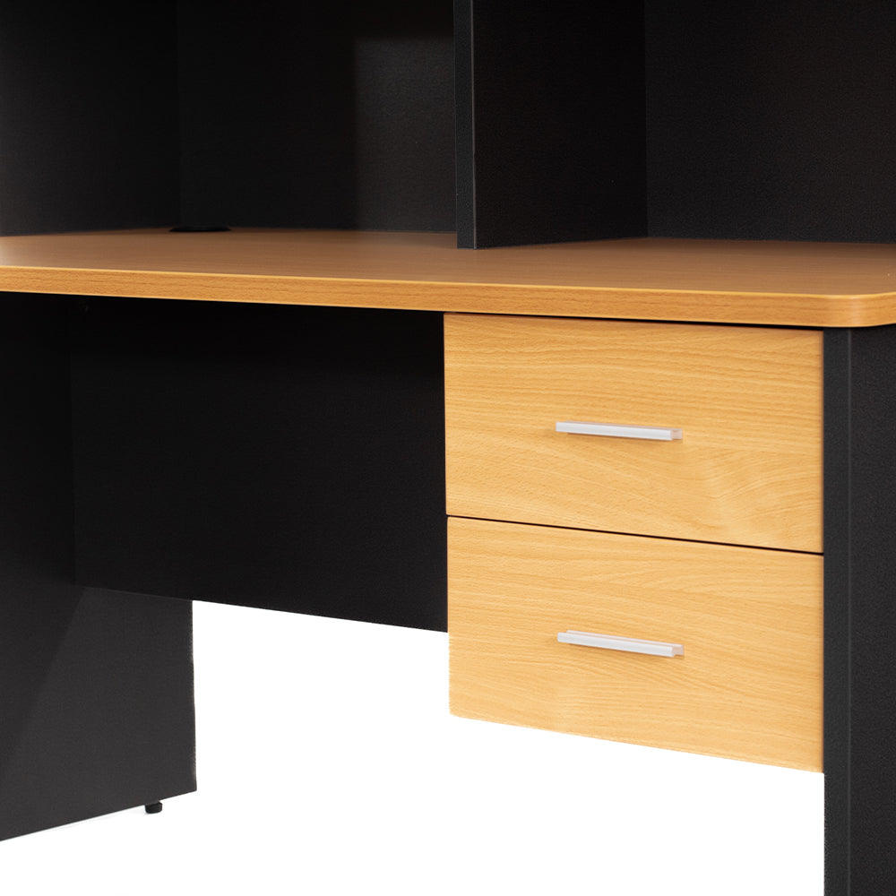 Escritorio de trabajo en L con Cajones 1500