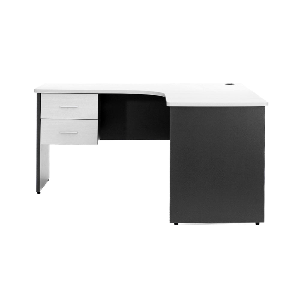 Escritorio de trabajo en L con Cajones 1500 Blanco