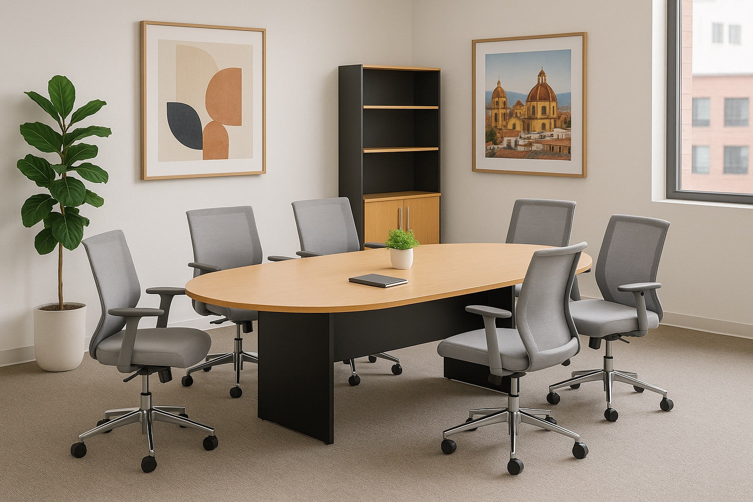 Librero 4 Repisas con Puertas 1800