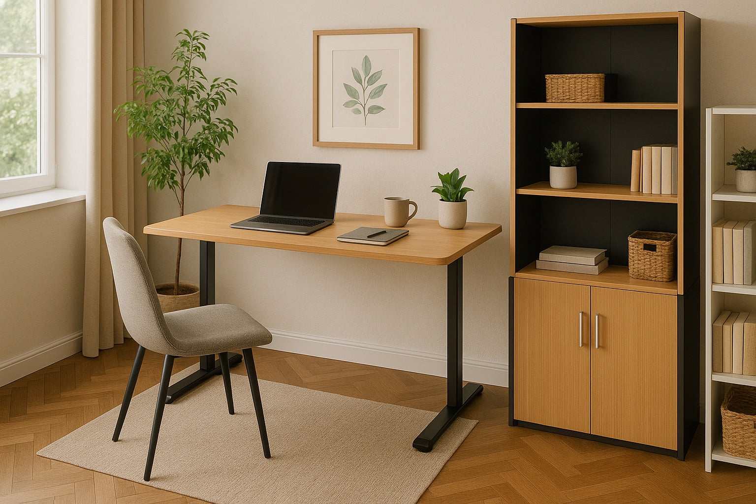 Librero 4 Repisas con Puertas 1800