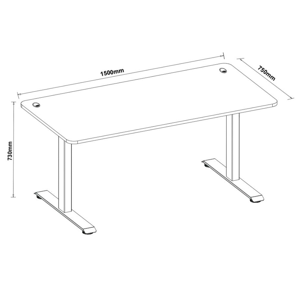 Escritorio Altura Ajustable Dual Motor 1500 Blanco | Jasper J